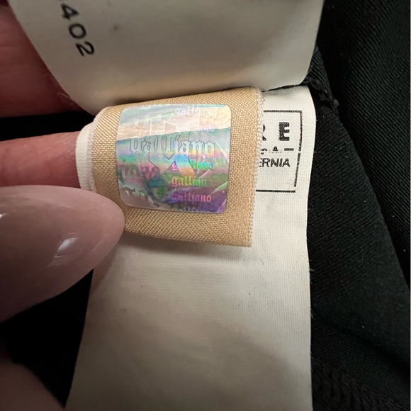 Galliano Vintage Y2K 2000’s Collection Black Spaghetti Strap Bustier Dress - Picture 8 of 9